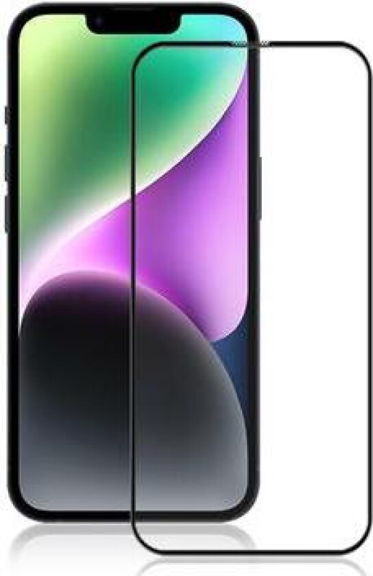 iPhone 15 Plus Mocolo Full Dekning Skjermbeskytter - 9H - Svart Kant