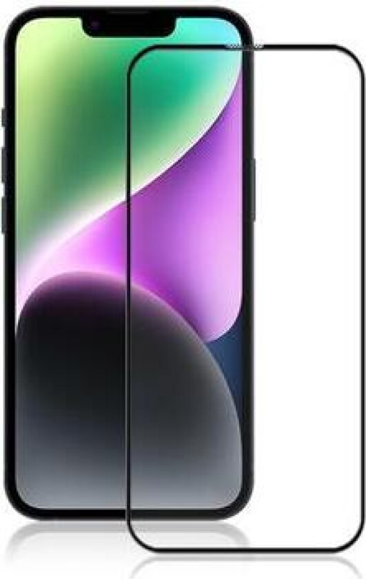 iPhone 15 Mocolo Full Dekning Skjermbeskytter - 9H - Svart Kant