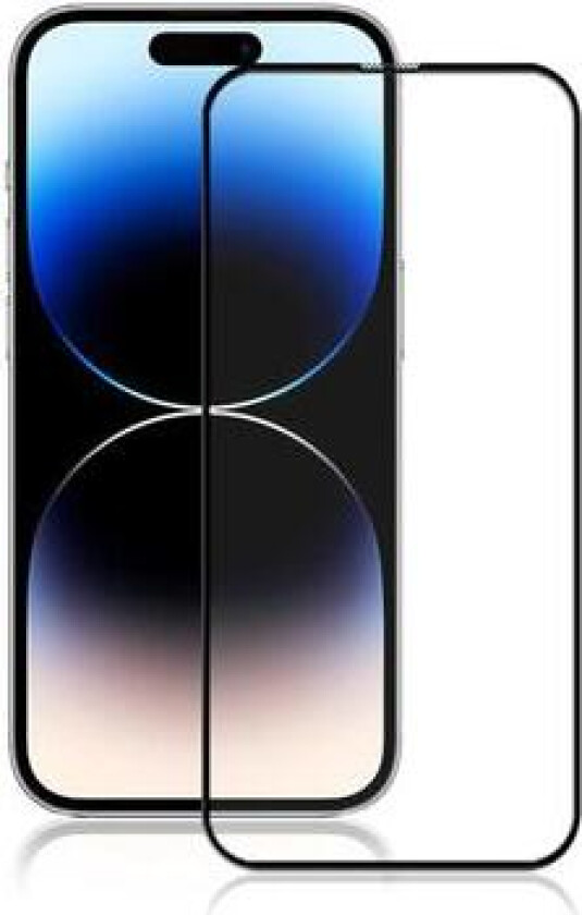 iPhone 15 Pro Mocolo Full Dekning Skjermbeskytter - 9H - Svart Kant