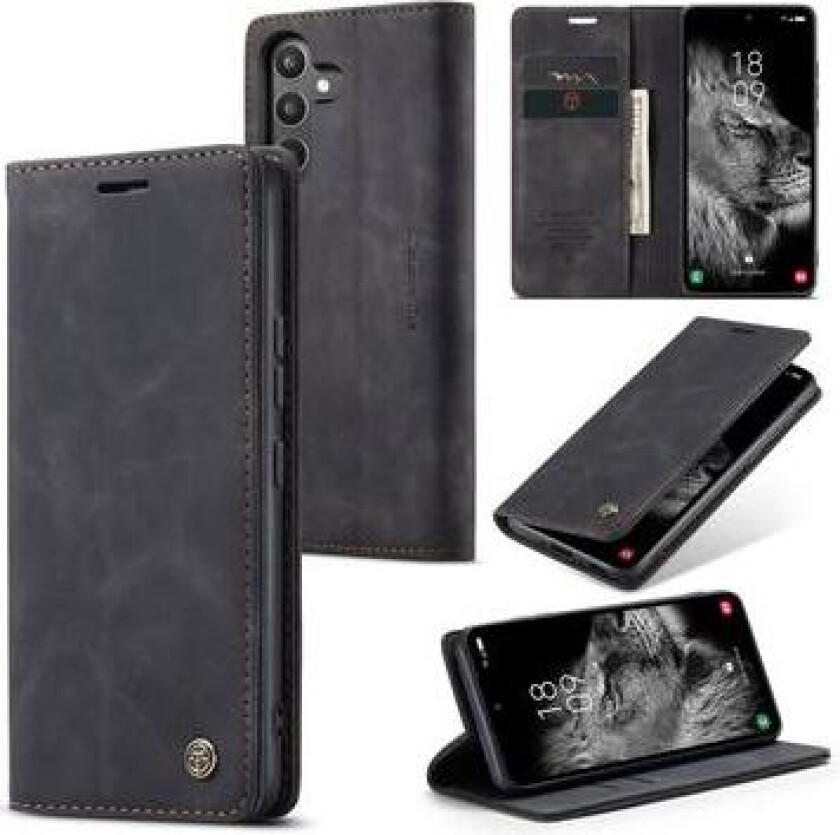 Samsung Galaxy A34 5G Caseme 013 Series Lommebok-deksel - Svart