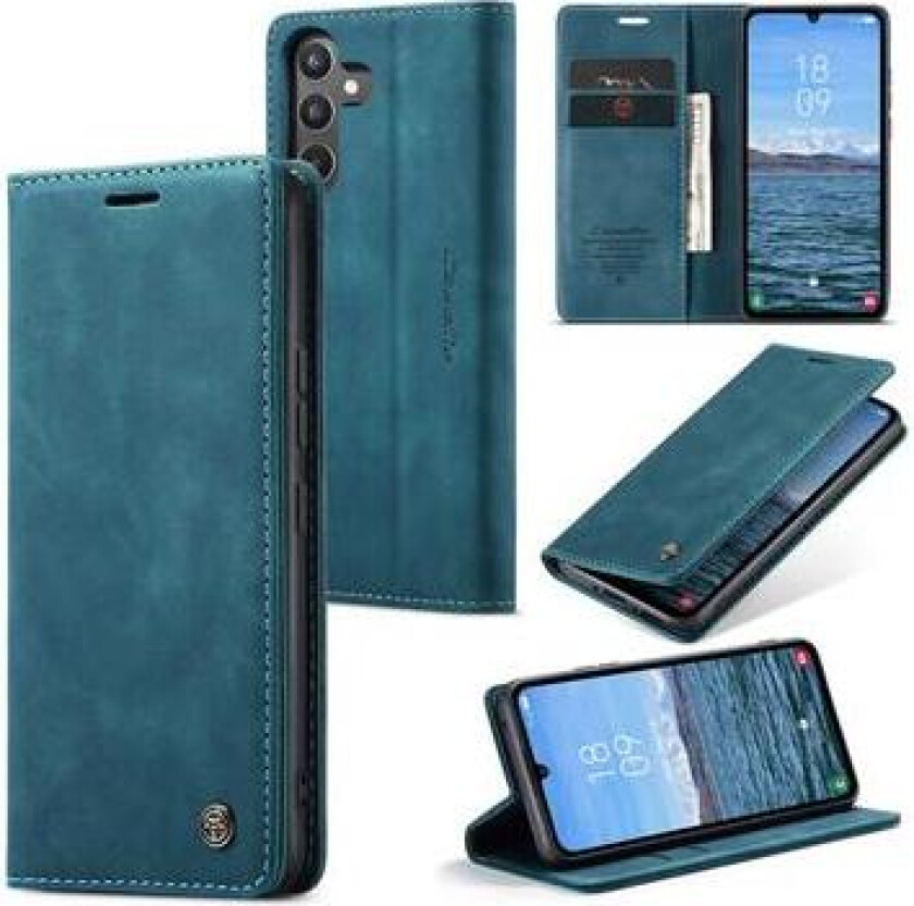 Samsung Galaxy A34 5G Caseme 013 Series Lommebok-deksel - Blå