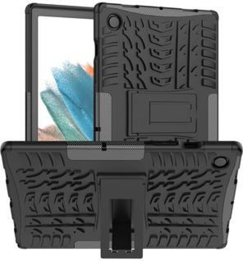 Samsung Galaxy Tab A8 10.5 (2021) Anti-Slip Hybrid-deksel med Stativ - Svart