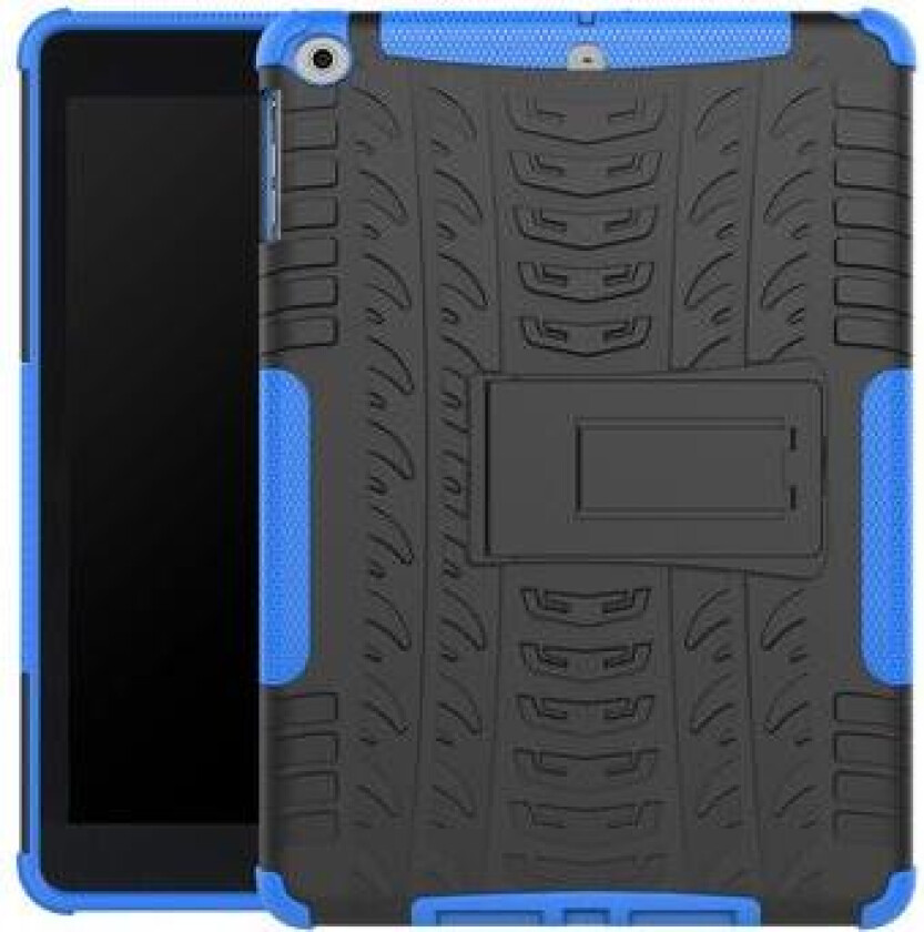 iPad 9.7 2017/2018 Anti-Slip Hybrid-deksel med Stativ - Blå / Svart