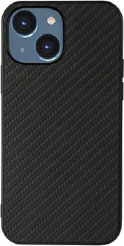 iPhone 15 Hybrid-deksel - Carbon Fiber - Svart