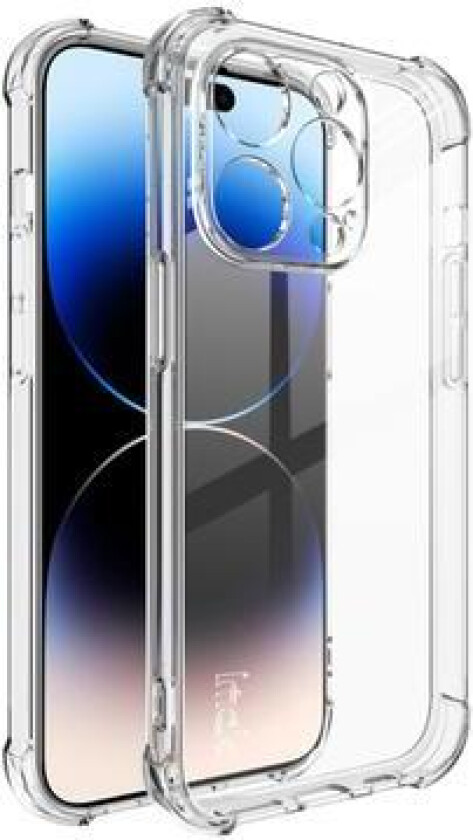 iPhone 15 Pro Imak Drop-Proof TPU-deksel - Gjennomsiktig