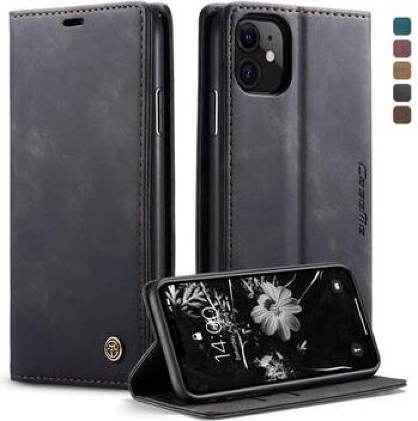 iPhone 11 Caseme 013 Series Lommebok-deksel - Svart