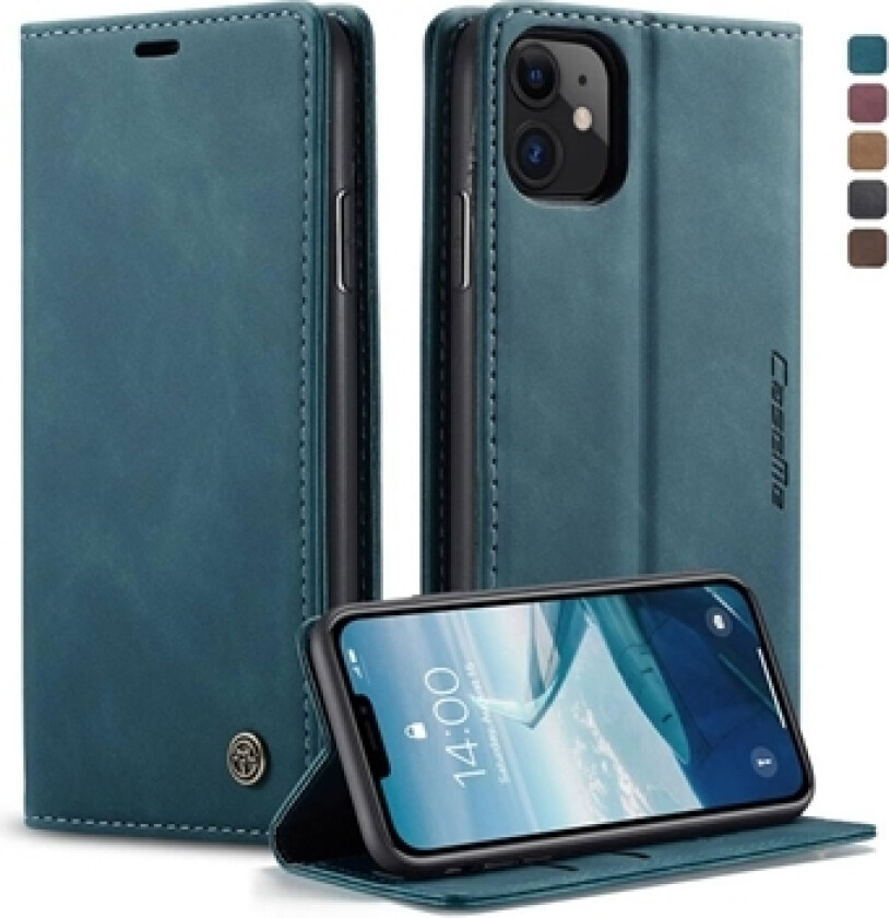 iPhone 11 Caseme 013 Series Lommebok-deksel - Blå