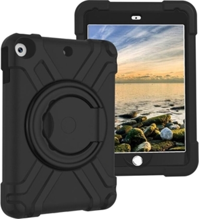iPad 10.2 2019/2020/2021 Heavy Duty 360 Deksel - Svart