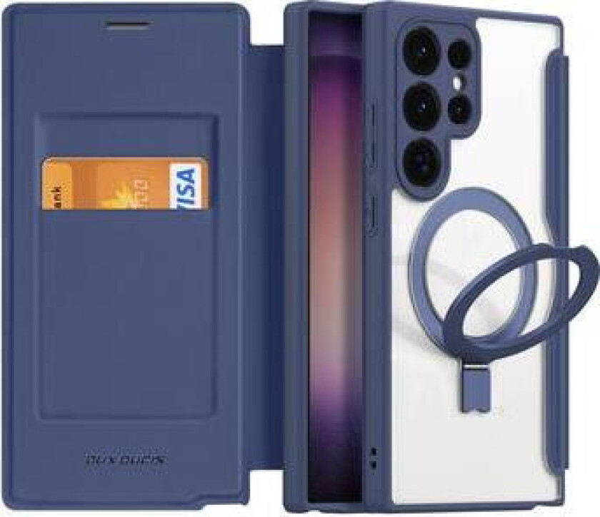 Samsung Galaxy S24 Ultra Dux Ducis Skin X Pro Magnetisk Flip-deksel - Blå