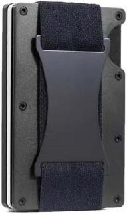 Airtag Wallet Metal Money Clip Front Pocket Case Kortholder Aluminium Metal Minimalistisk lommebok for menn - svart