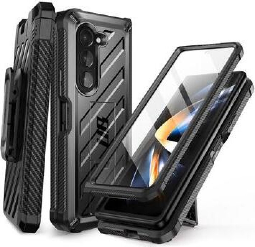 Samsung Galaxy Z Fold5 Supcase Unicorn Beetle Pro Hybrid-deksel - Svart