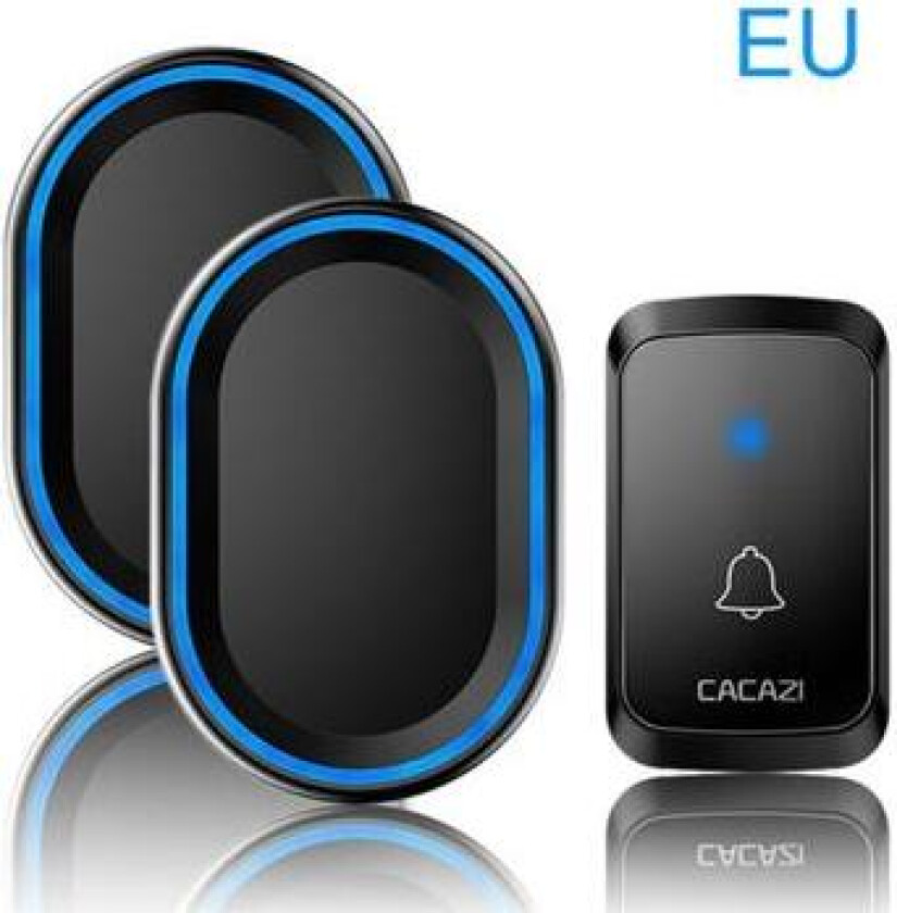 Cacazi Trådløs Ringeklokke - 58 Melodier, IP44 - EU-plugg