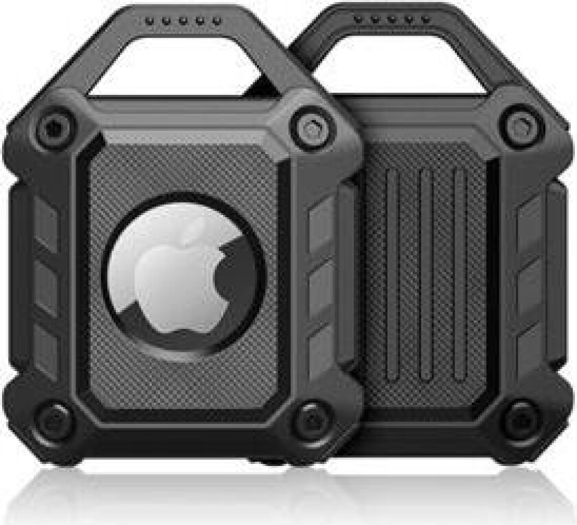 Støtsikker Armor Apple AirTag TPU-deksel - Svart