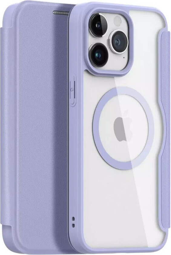 iPhone 15 Pro DUX DUCIS Skin X Pro Series Flip Deksel - MagSafe Kompatibel - Lilla