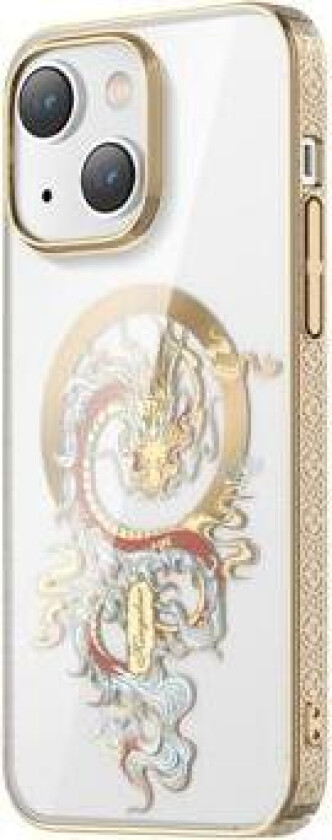 Myth Series iPhone 14 Plus Deksel - Gylden Drage