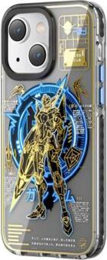 PQY Mecha Mag iPhone 14 Plus Hybrid-deksel - Blå