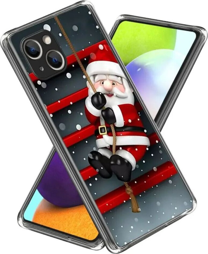 iPhone 15 TPU Plast Jul Deksel - Julenissen