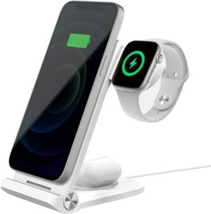 Powertrio 3-i-1 MagSafe Trådløs Lader med Apple Watch-lader
