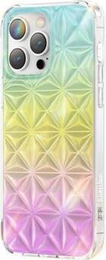 Miya Series iPhone 14 Pro Max Hybrid-deksel - Regnbue