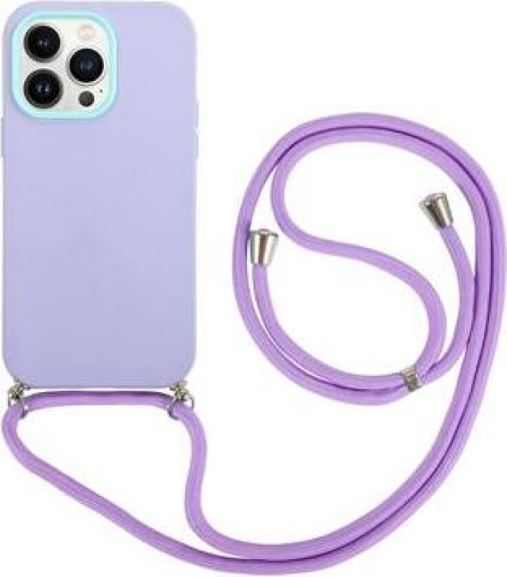 iPhone 14 Pro 360 Hybrid-Deksel med Snor - Lilla