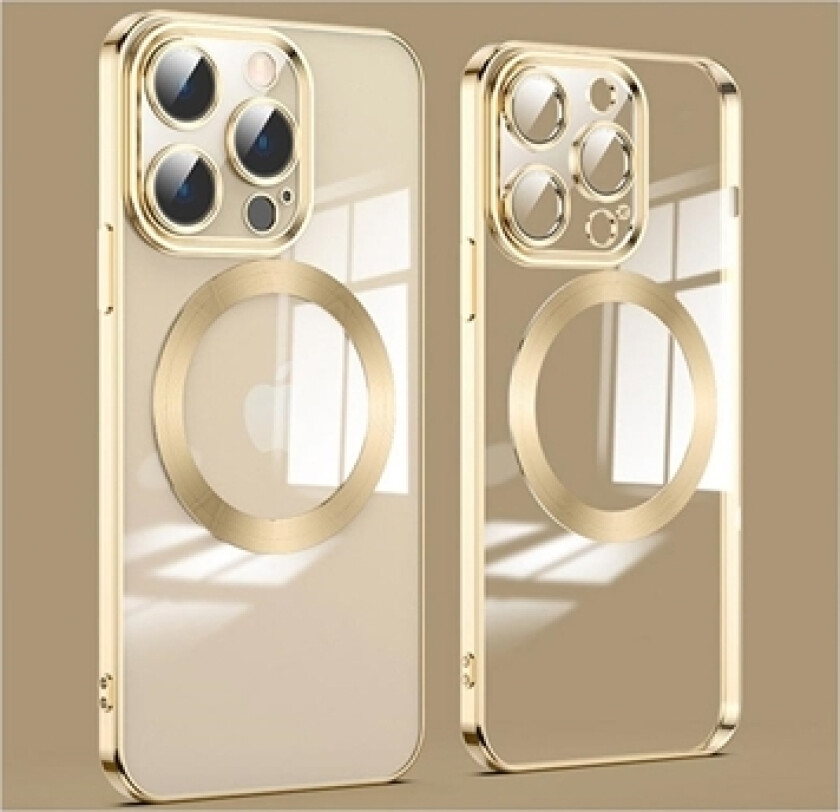 iPhone 14 Pro Max Magnetic Hybrid-deksel - Gull