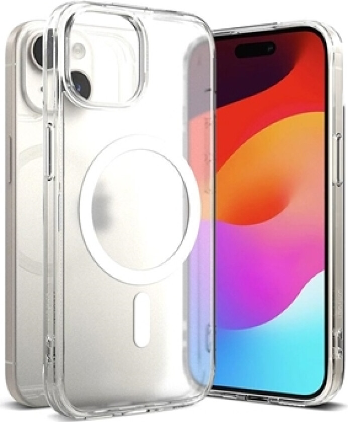 iPhone 15 Ringke Fusion Magnetic Hybrid-deksel - Gjennomsiktig