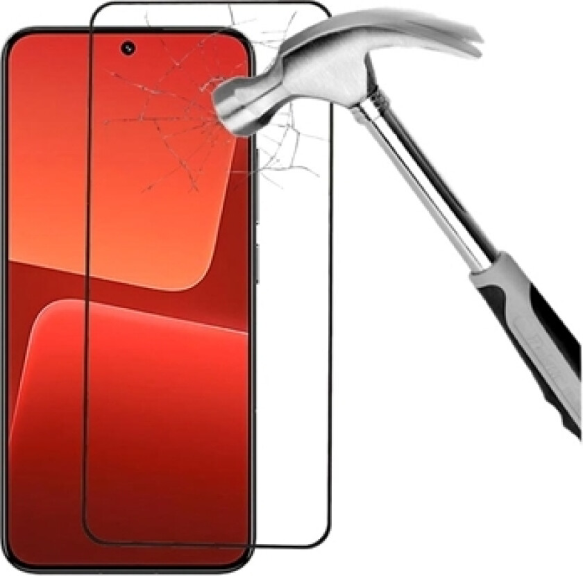 Xiaomi 13T/13T Pro Full Dekning Skjermbeskyttere Panzerglass - Case Friendly - Svart Kant