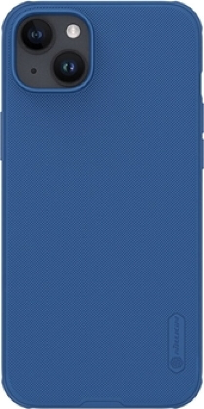 iPhone 15 Nillkin Super Frosted Shield Pro Hybrid-deksel - Blå