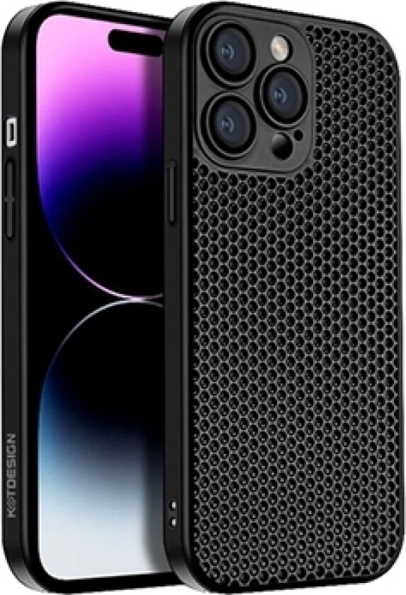 iPhone 14 Pro Max Kstdesign Icenets Series Plast Deksel - Svart