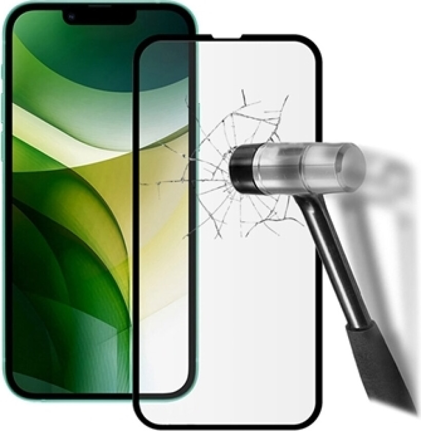 iPhone 13 Pro Max/14 Plus Mocolo 3D Skjermbeskyttere Panzerglass - Svart Kant