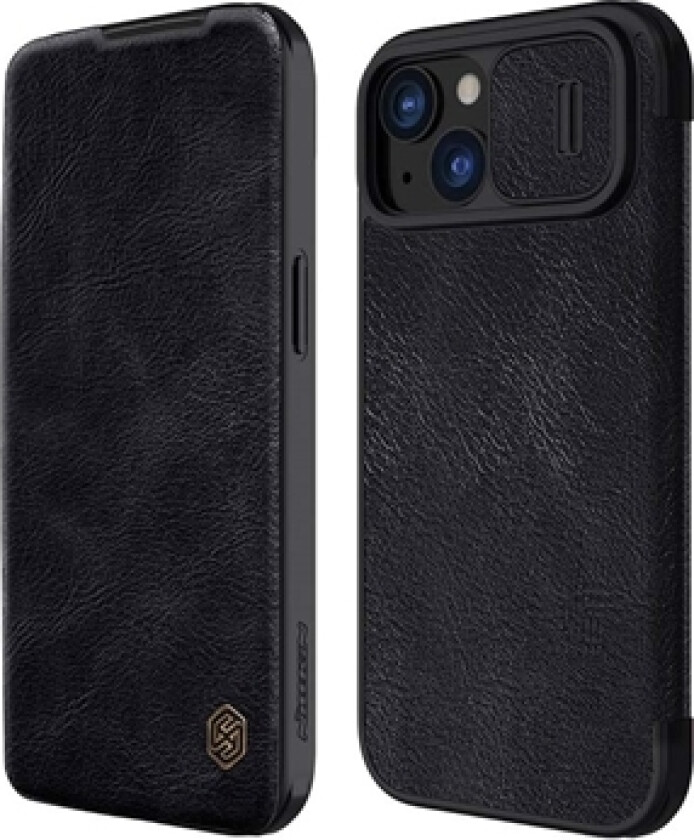 iPhone 15 Nillkin Qin Pro Flip-deksel - Svart