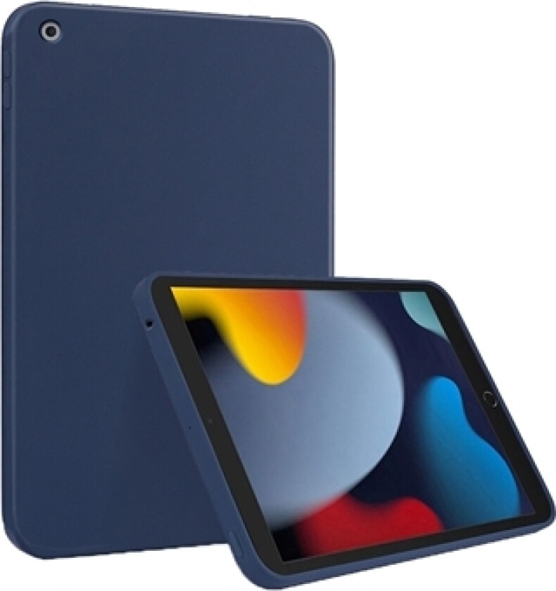 iPad 10.2 2019/2020/2021 Liquid Silikondeksel - Mørkeblå