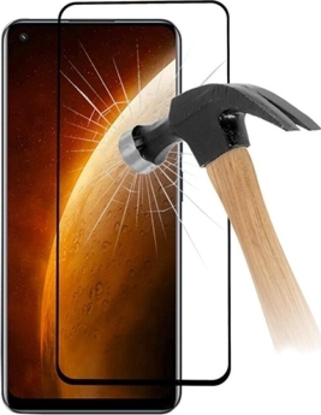 Full Cover Realme Narzo 60 Skjermbeskyttere Panzerglass - Svart Kant