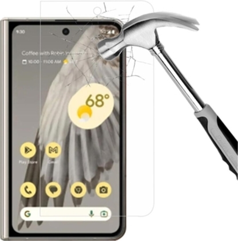 Google Pixel Fold Full Cover Ytre Skjermbeskytter - Klar