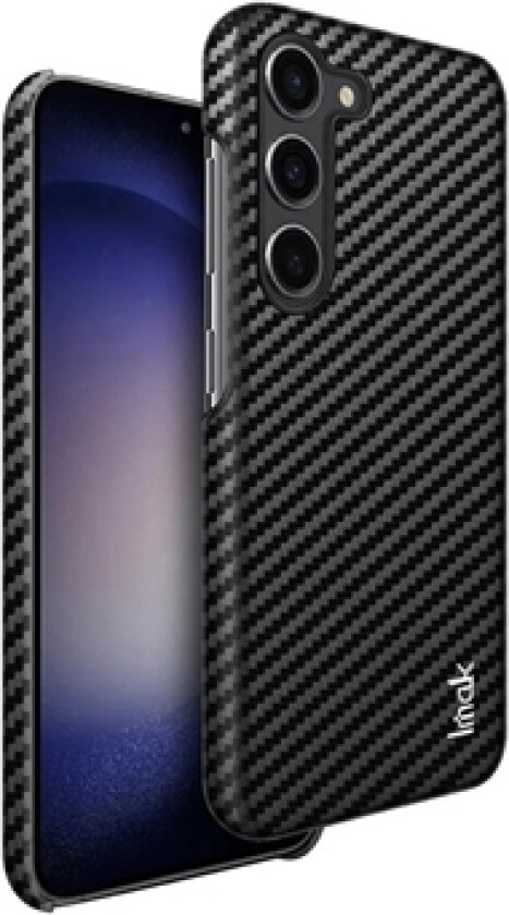 Ruiyi Samsung Galaxy S23 5G Belagt Deksel - Karbonfiber - Svart