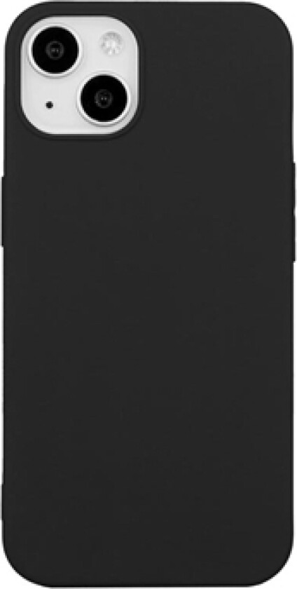 Mot Fingeravtrykk Matte iPhone 14 Plus TPU-deksel - Svart