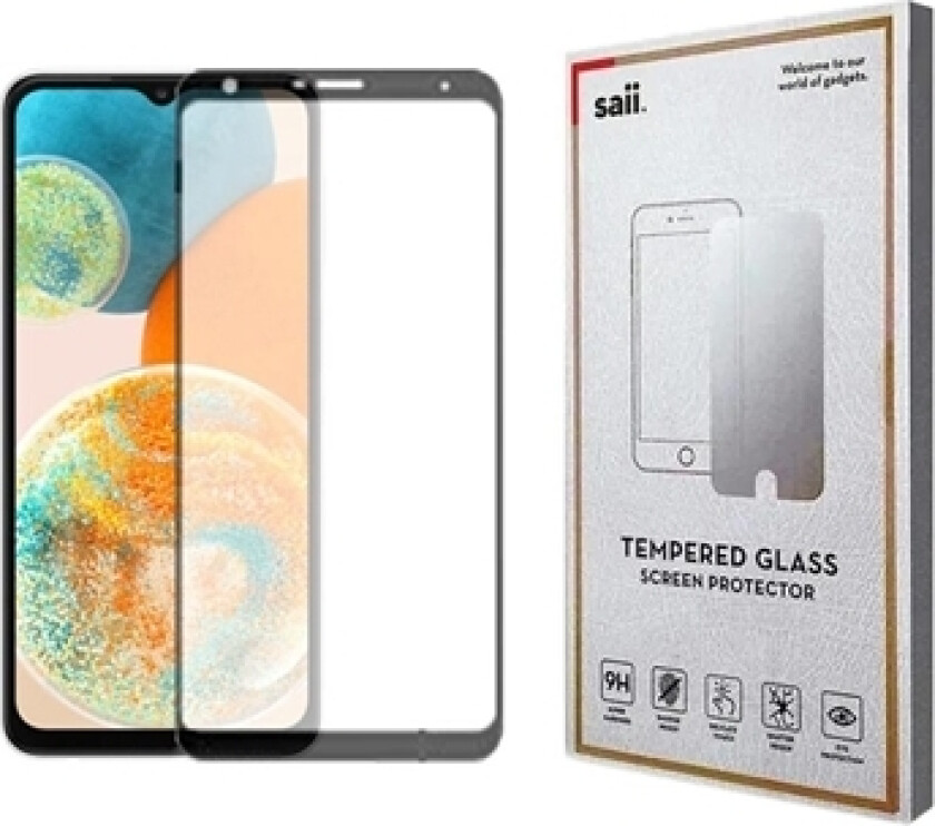 Saii 3D Premium Samsung Galaxy A23 5G Skjermbeskytter - Svart