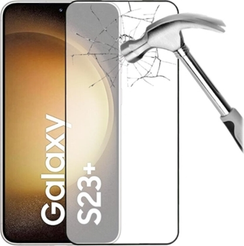 3D Samsung Galaxy S23+ 5G Skjermbeskyttere Panzerglass - Svart