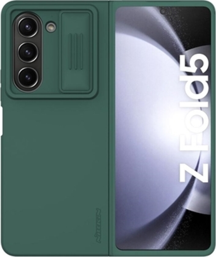 Samsung Galaxy Z Fold5 Nillkin CamShield Silky Hybrid-deksel - Grønn