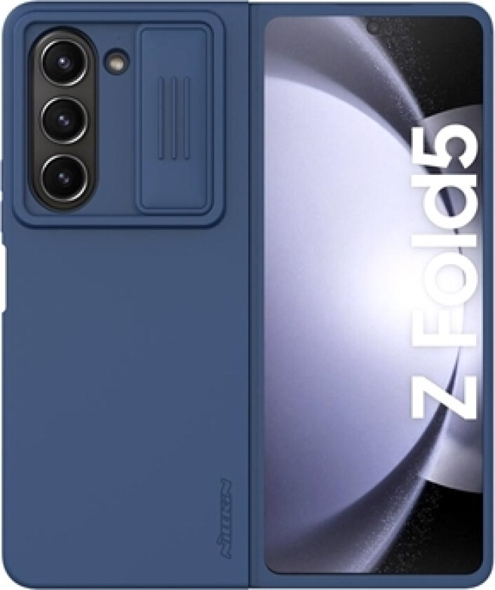 Samsung Galaxy Z Fold5 Nillkin CamShield Silky Hybrid-deksel - Blå