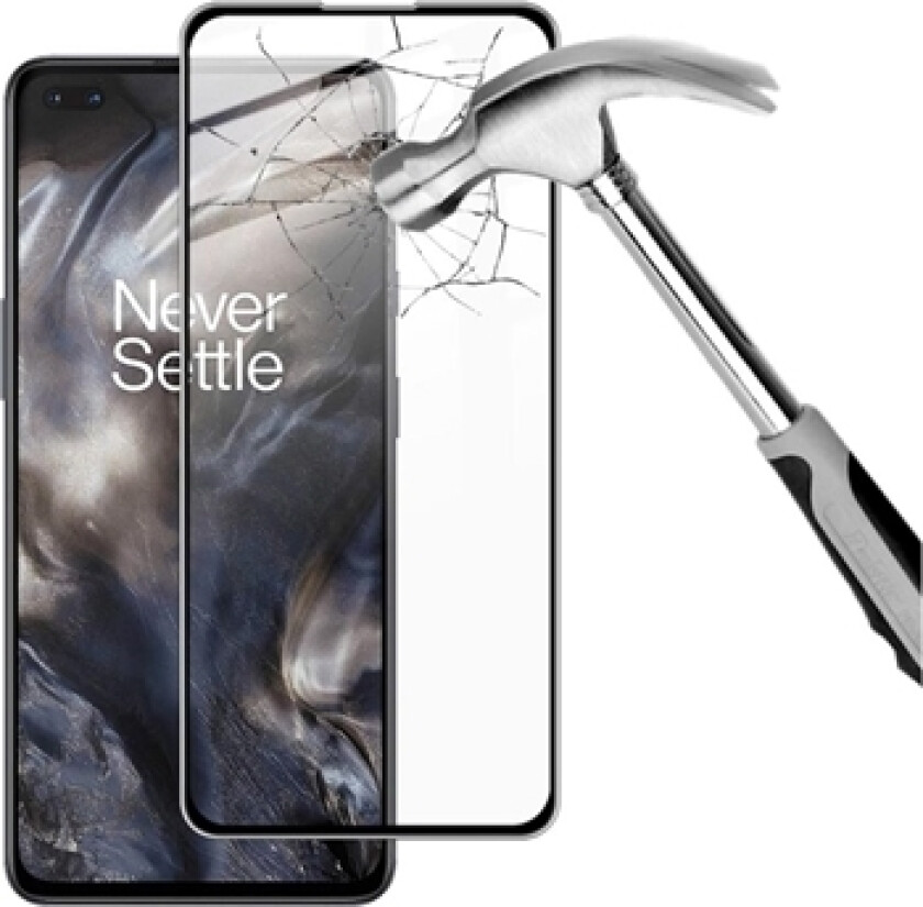 OnePlus Nord/Nord 2 5G Imak Pro+ Skjermbeskyttere Panzerglass - Svart Kant
