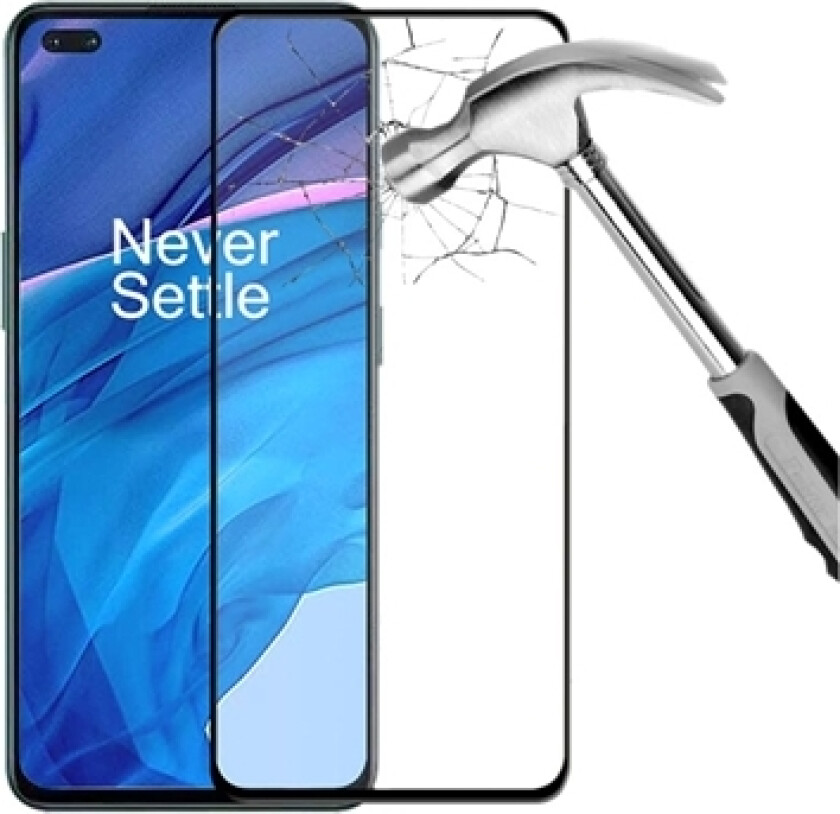 OnePlus Nord/Nord 2 5G Full Dekning Skjermbeskyttere Panzerglass - Case Friendly - Svart Kant