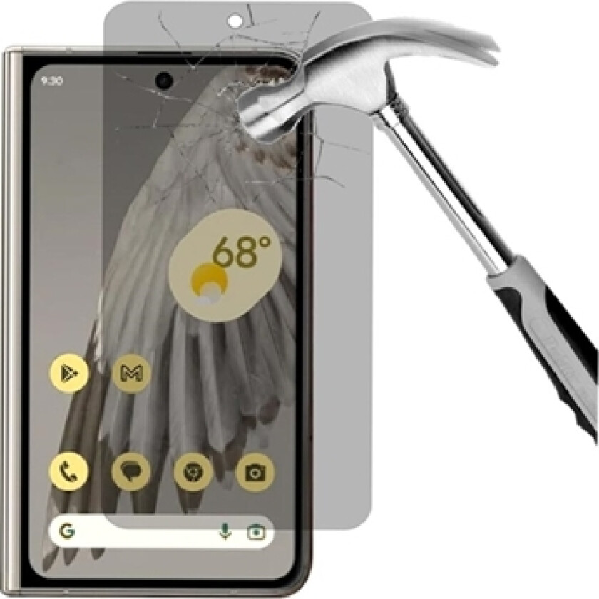 Google Pixel Fold Privacy Full Cover Skjermbeskyttere Panzerglass