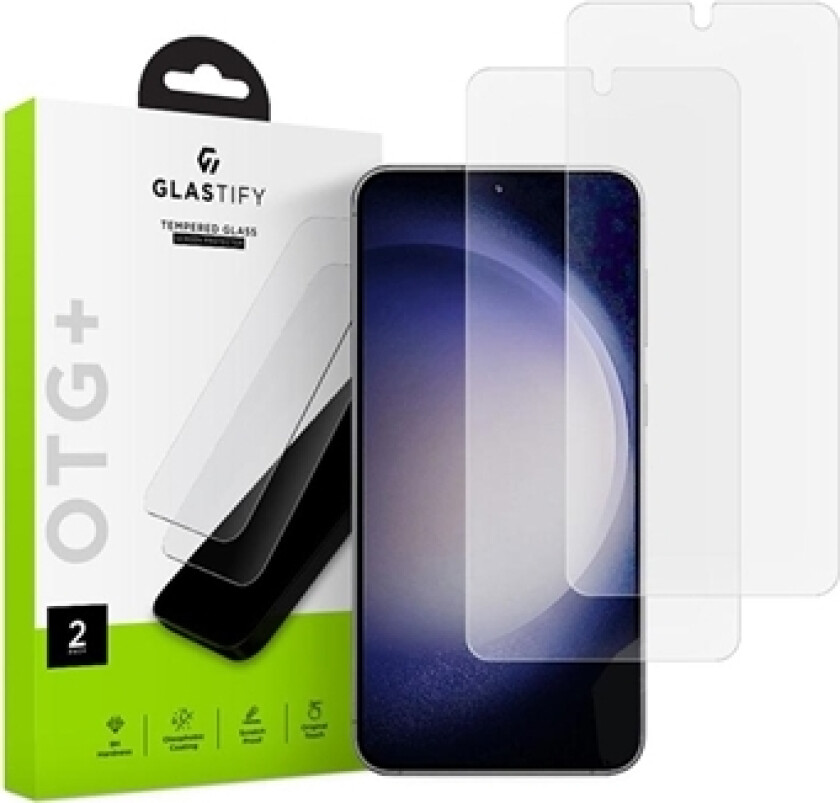 Glastify OTG+ Samsung Galaxy S23 5G Skjermbeskytter - 2 Stk.