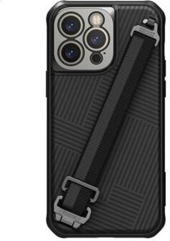 Strap Magnetic iPhone 14 Pro Max Hybrid-deksel - Svart