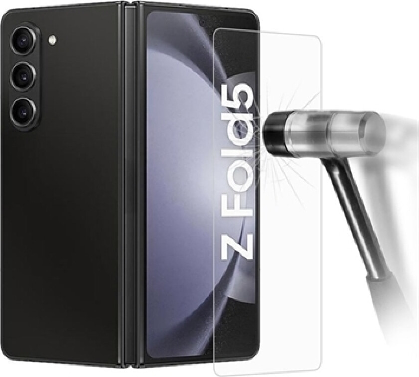 Samsung Galaxy Z Fold5 Full Cover Ytre Skjermbeskytter - Gjennomsiktig