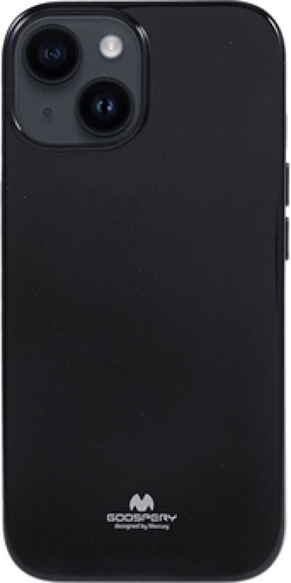 iPhone 15 Plus Mercury Goospery Glitter TPU-deksel - Svart