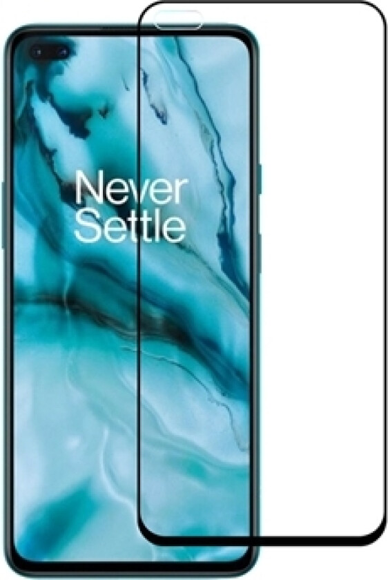 OnePlus Nord/Nord 2 5G Rurihai Full Cover Skjermbeskyttere Panzerglass - Svart Kant