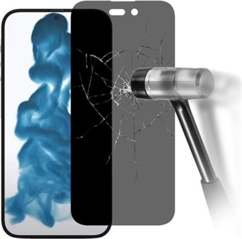 iPhone 14 Pro Skjermbeskyttere Panzerglass - 9H, 0.3mm - Privatliv