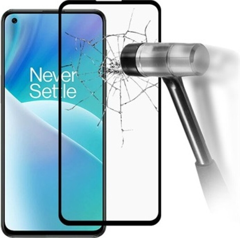 Full Dekning OnePlus Nord 2T Skjermbeskyttere Panzerglass - Svart